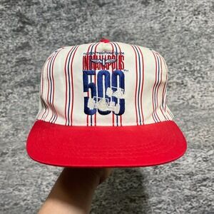 Vintage 1994 Indianapolis 500 Hat Snapback White Red Embroidered Adjustable NWT